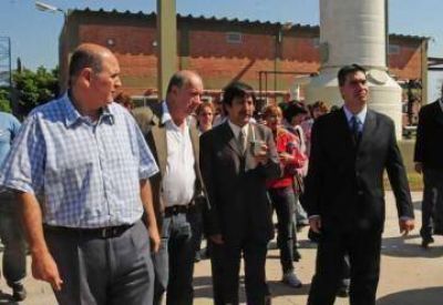 CAPITANICH Y MART�NEZ RECORRIERON LAS OBRAS DE REFACCI�N INTEGRAL DE LA PLANTA POTABILIZADORA DE LA TOMA
