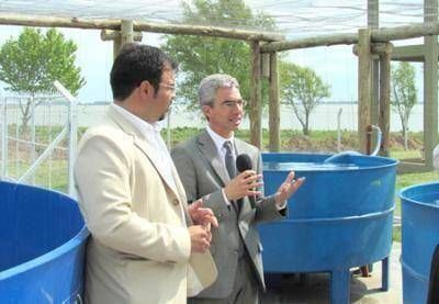 Junin: Inauguraron la Estaci�n Hidrobiol�gica para Cr�a de Pejerrey, en el Balneario Municipal