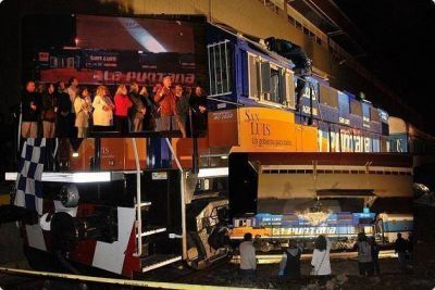 La locomotora 'La Puntana' fue presentada oficialmente en la Zona de Actividades Log�sticas