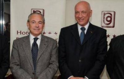 Bonfatti y Barletta, en un asado por el consenso