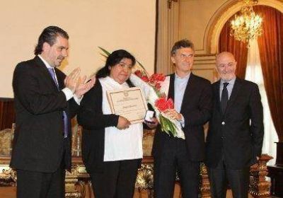 Margarita Barrientos fue distinguida como Ciudadana Ilustre