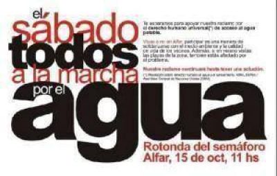 El Alfar convoc� una �Marcha por el Agua�