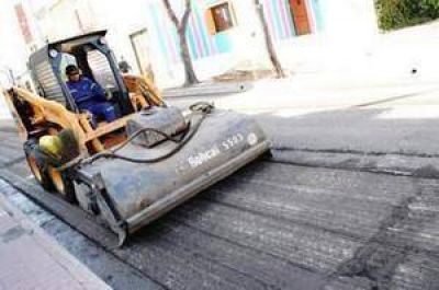  Retoman obras de repavimentaci�n en el microcentro