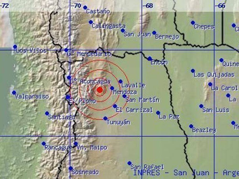 Un temblor de 3.4 grados en Richter se sinti� en Mendoza