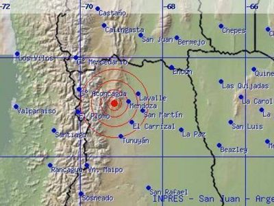 Un temblor de 3.4 grados en Richter se sinti� en Mendoza