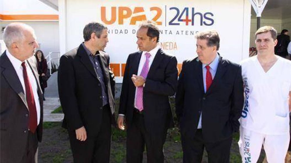 El Gobernador Scioli visit la Unidad de Pronta Atencin de Wilde