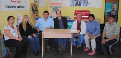 Diputado Nacional Socialista, Ariel Basteiro en Campana junto a Candidatos de Nuevo Encuentro