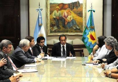 Scioli recibi� a la CTA bonaerense