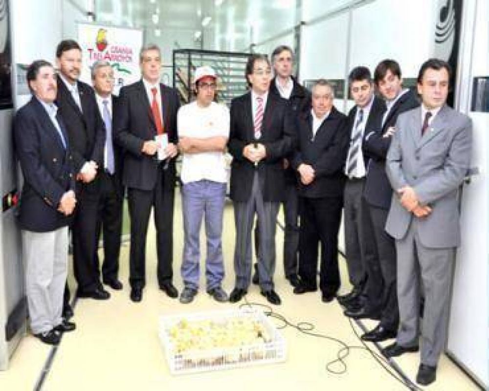 Tres Arroyos present� su nueva planta incubadora