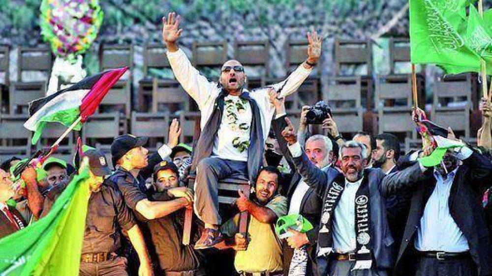 Masivo festejo en Gaza para recibir a los liberados