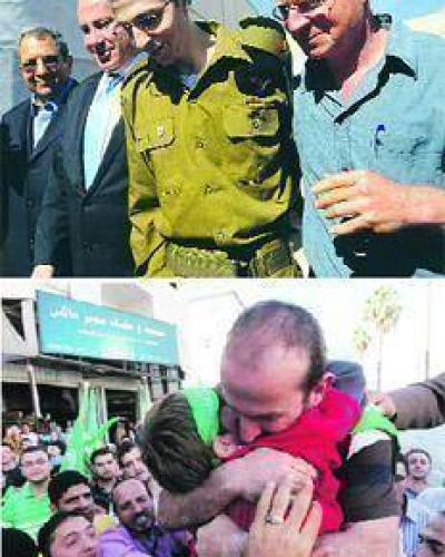 Festejo en Israel y en Palestina por el canje
