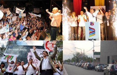 Coloridos cierres de campa�a en Neuqu�n