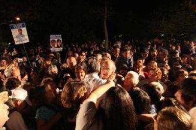 Emotivo cierre de campa�a del FPV.