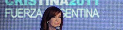 Cristina logr� la reelecci�n por un margen hist�rico