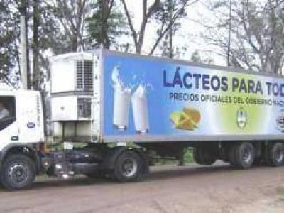 General Villegas: Llega el cami�n de "L�cteos para todos"