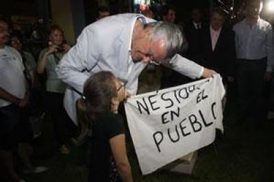 Emotivo homenaje al ex presidente N�stor Kirchner
