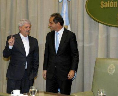 Scioli recibi� a Andreotti en la Casa de Gobierno