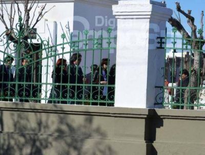 Comenz� la ceremonia �ntima recordando a Kirchner