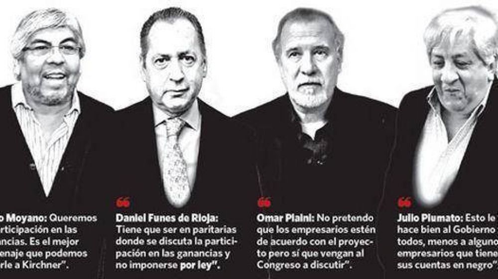 Los empresarios rechazan repartir las ganancias, pero la CGT insiste