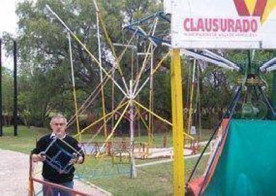 Merlo: por fallas de seguridad, clausuraron un parque de juegos