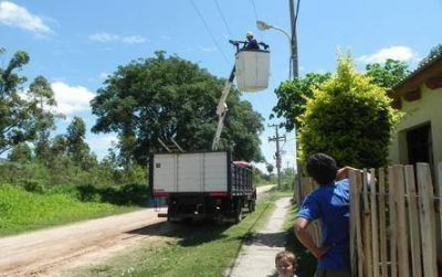 Mas obras de iluminaci�n ejecutadas por la Municipalidad