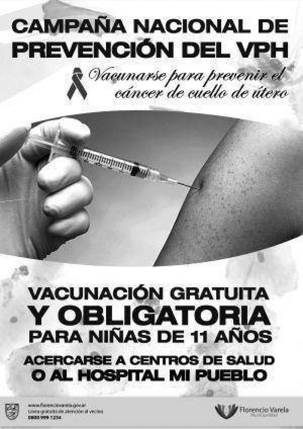 En un mes ya se vacunaron 20 mil ni�as de 11 a�os contra el virus del papiloma humana: En Varela, 800