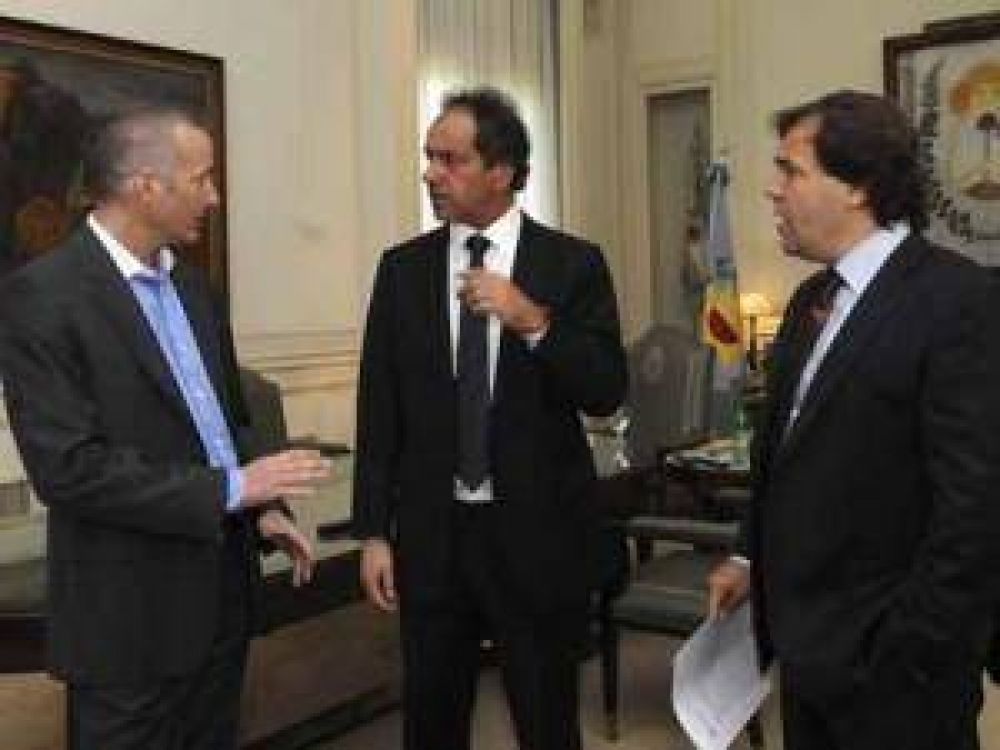 Insaurralde y Scioli se juntaron para planificar el trabajo en el Distrito