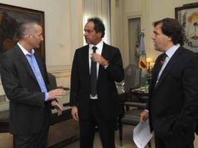Insaurralde y Scioli se juntaron para planificar el trabajo en el Distrito
