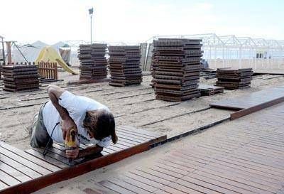Intenso trabajo en los balnearios de cara al inicio de la temporada
