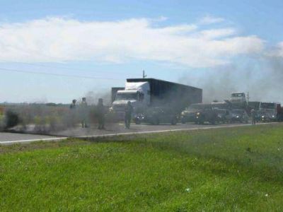 Trabajadores rurales reclamaron sobre la ruta