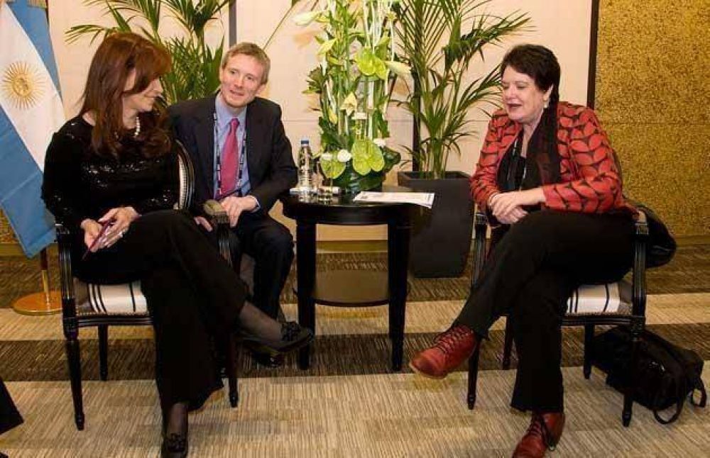 CFK apoy� el reclamo de los sindicatos mundiales