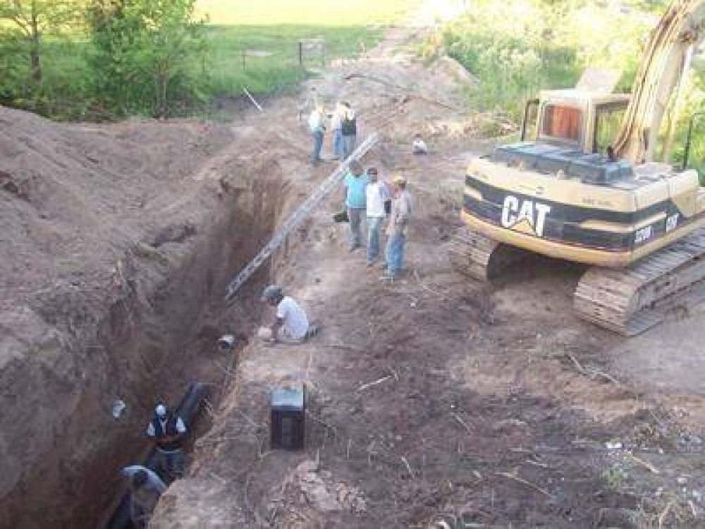 Cloacas: Se termina el  tendido y resta poner  en marcha la estaci�n