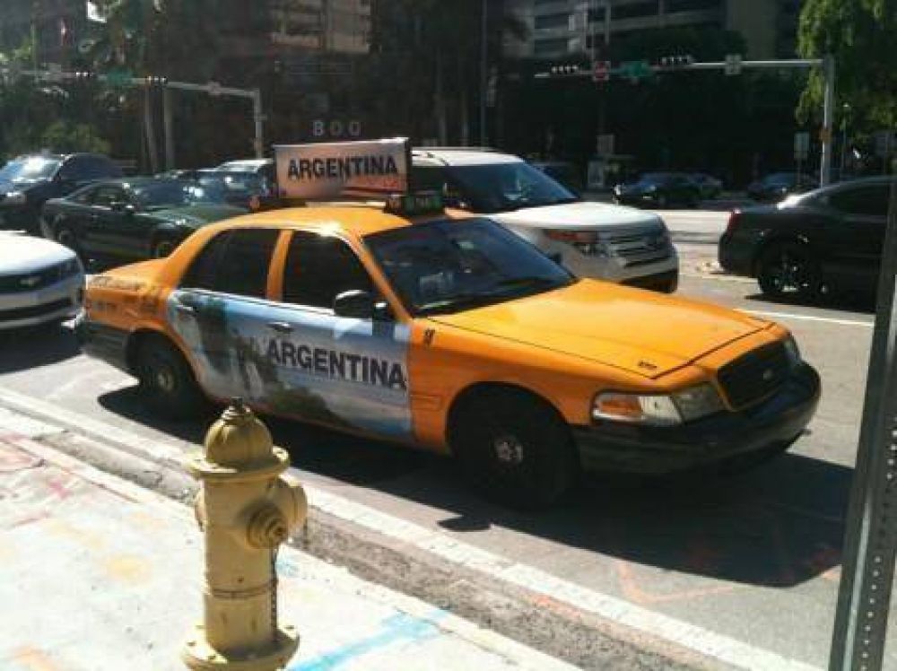 Promoci�n de Cataratas del Iguaz� en taxis de Miami
