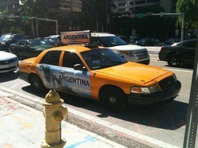 Promoci�n de Cataratas del Iguaz� en taxis de Miami