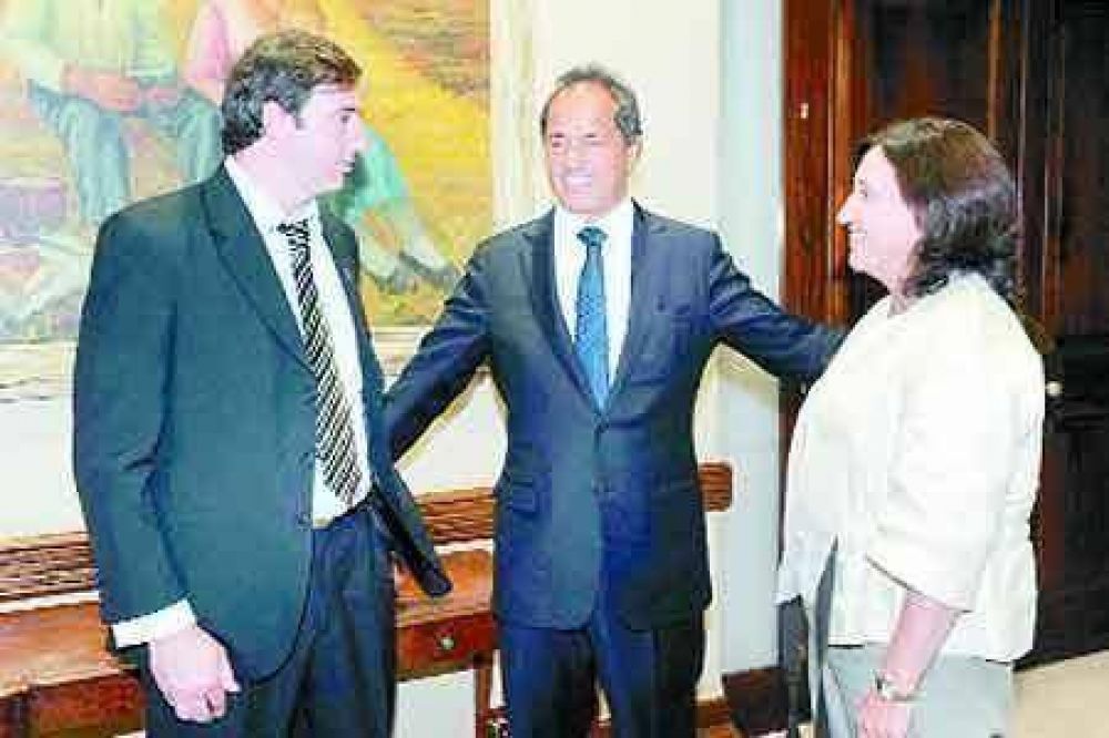 El gobernador recibi� a otro intendente no kirchnerista