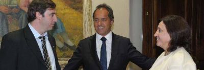 Scioli se mostr� con Luciani con miras a sumar desde el vecinalismo