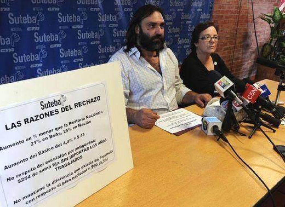 Gremios docentes bonaerenses paran este lunes