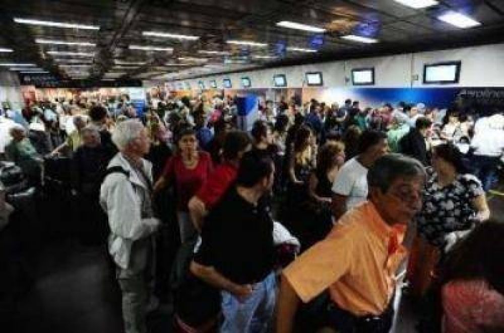  Caos en Aeroparque.