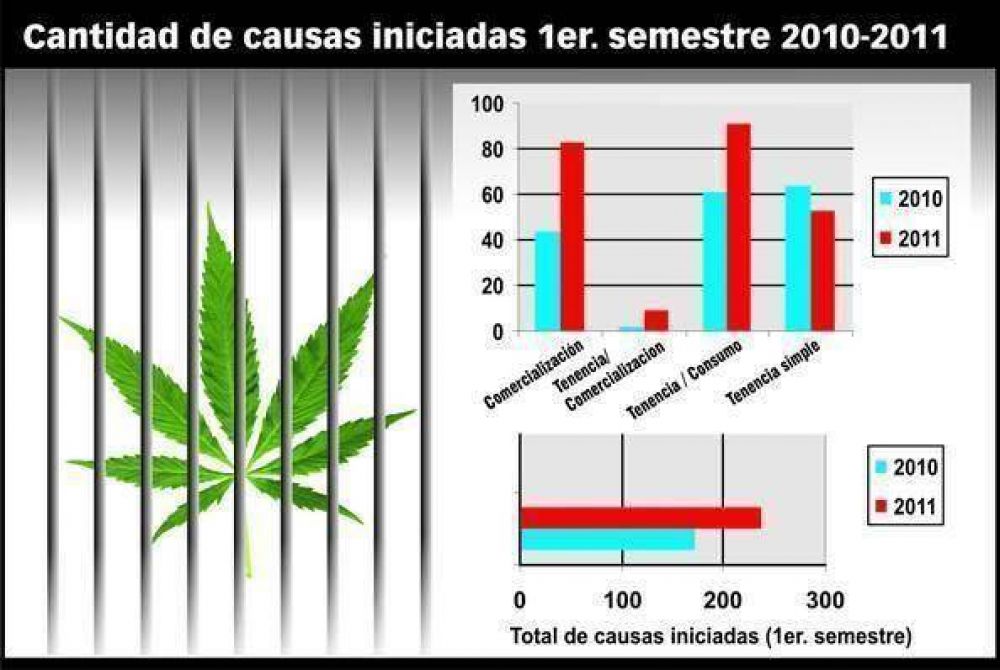 En San Nicol�s crecieron en m�s de un 25 % las causas por estupefacientes