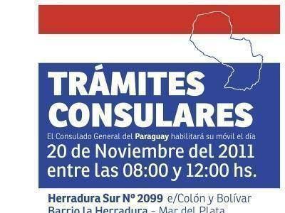 ATENDER� EN MAR DEL PLATA EL CONSULADO ITINERANTE DE PARAGUAY
