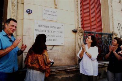 LUJ�N - LA ESCUELA DE ARTE YA LLEVA EL NOMBRE DEL PROFESOR  JOS� �PIPO� FERRARI