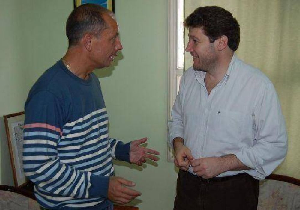 Melella recibi� a Sciutto y volvi� a insistir sobre la necesidad de trabajar solidariamente