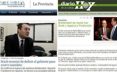 Diarios platenses confirman la incorporaci�n de Cristian Breitenstein al gabinete de Scioli 