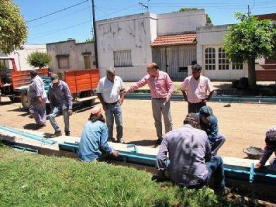 Carignani recorri� las obras hidr�ulicas en La Emilia