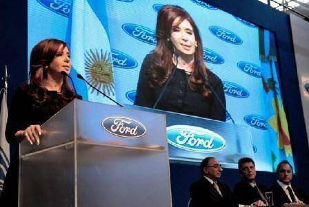 La presidenta encabez� el acto por el 50� aniversario de la planta Pacheco de Ford