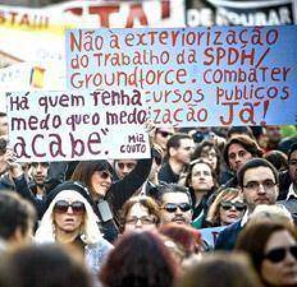 Portugal en huelga, pelea el ajuste