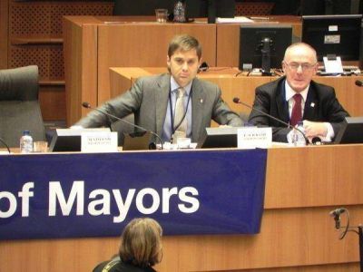 El intendente Sciurano disert� en el Parlamento Europeo