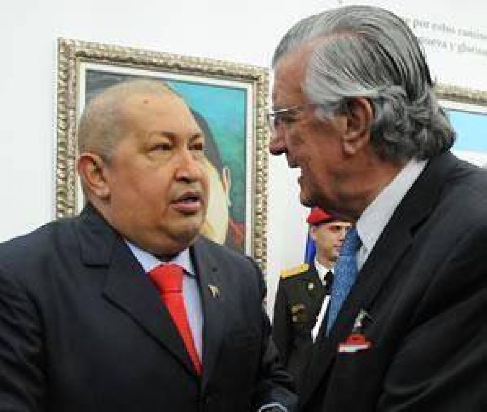  Gioja estuvo con el presidente Hugo Ch�vez