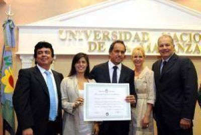 Scioli en la UNLaM destac� rol de universidades para desarrollo del estado