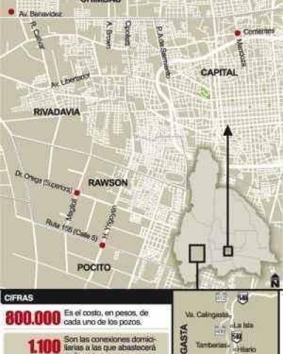 Agua potable: 5 pozos para reforzar las zonas cr�ticas